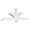 Ekena Millwork Redmond Architectural Grade PVC Gable Bracket, 72"W x 21"H x 4"D x 4"F, 7/12 Pitch GBP072X21X0404RED00 - alternate 1